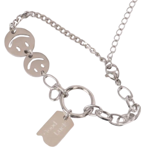 SMILE LUCK CHARM CHAIN BRACELET