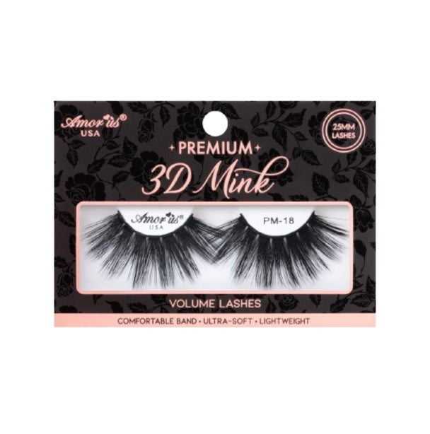 Angel of Mine Premium 3d - 25mm false eyelashes in a cute black packaging box.