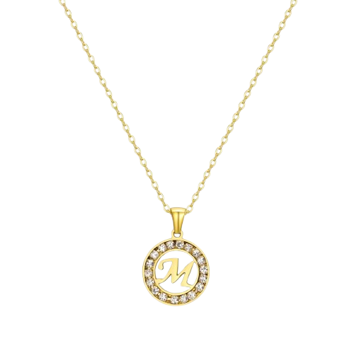 CHERISH ME INITIAL PENDANT NECKLACE