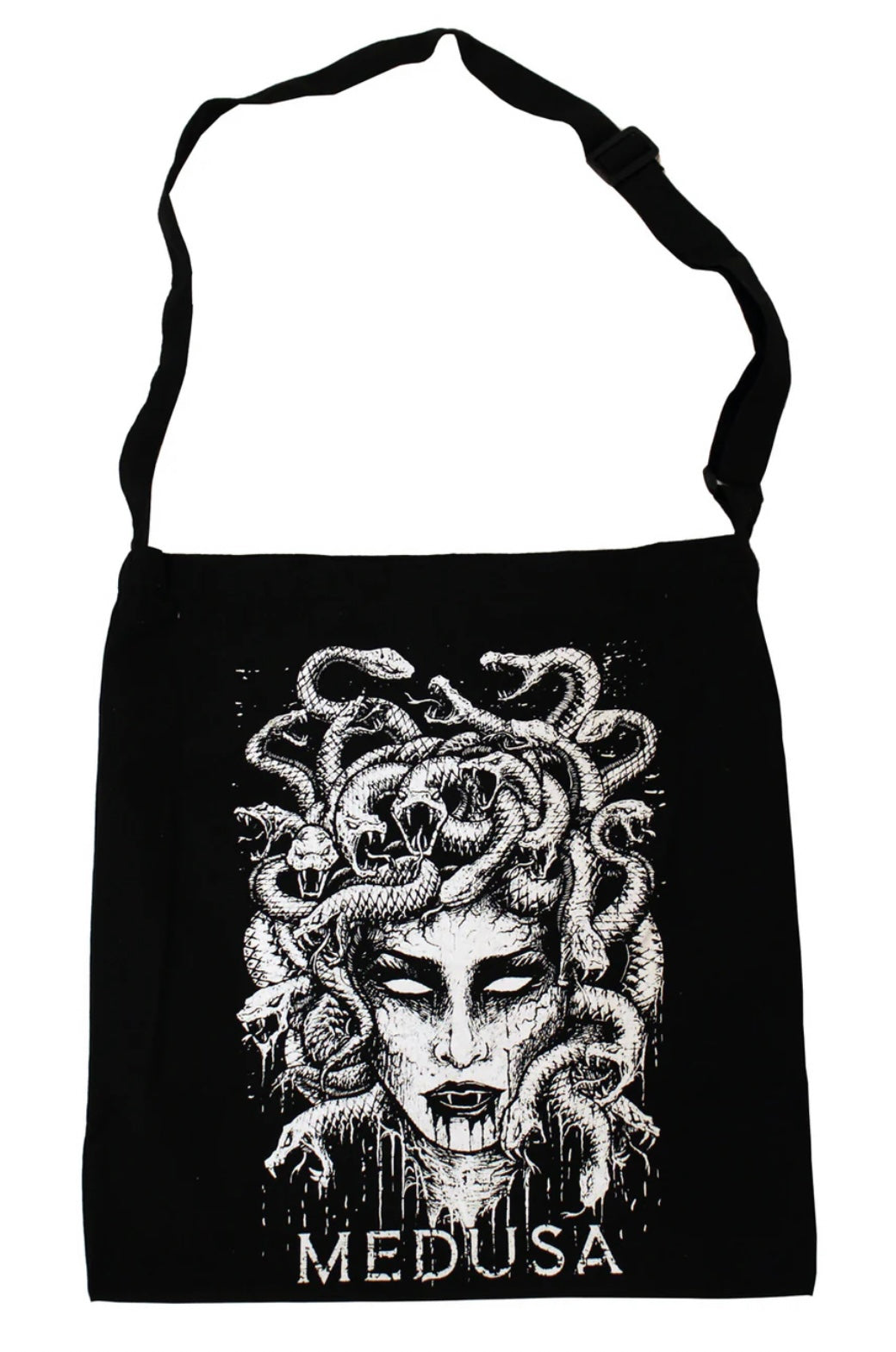 MEDUSA SHOULDER SLING ZIPPER TOTE BAG