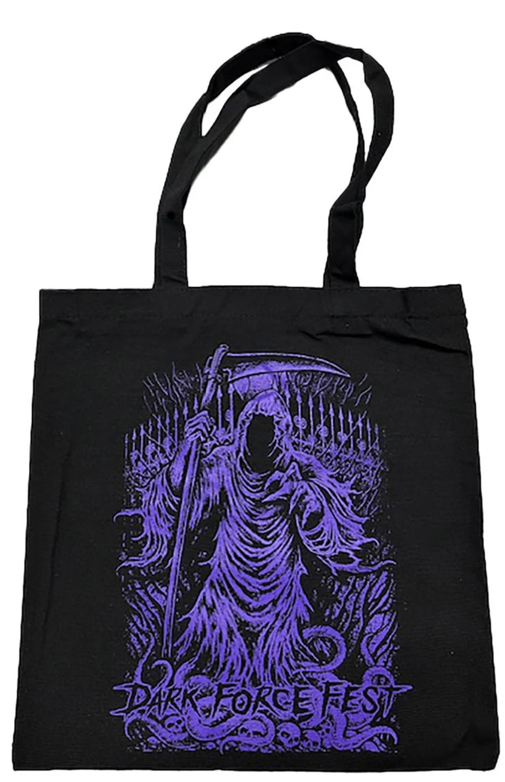 DARK FORCE FEST SHOULDER SLING ZIPPER TOTE BAG