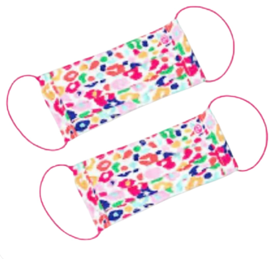PINK LEOPARD FACE MASK DUO