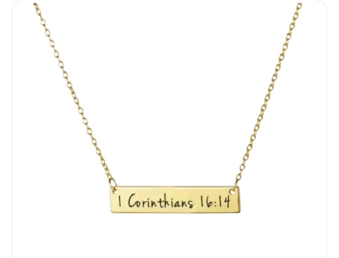 FAITH BAR NECKLACE