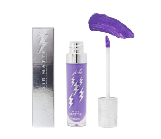 Air Matte Liquid Lipstick in the color of unicorn next to a silver box with a lightning bolt on it.