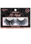 A pair of Forever Lashed Premium 3d Mink - 25mm false eyelashes in a cute black and peach packaging box showcased on a white background.