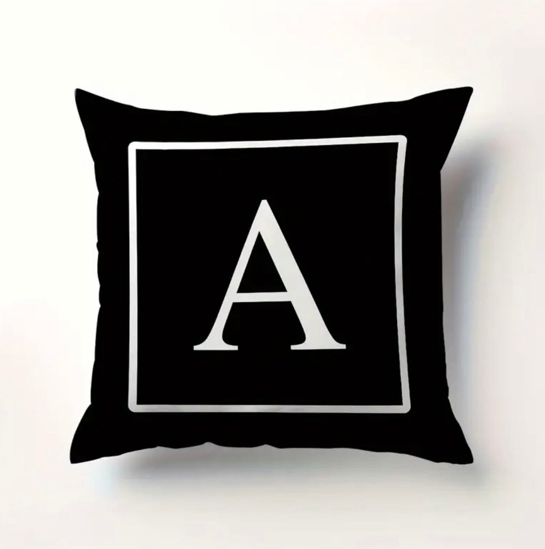 ENGLISH LETTER CUSHION PILLOW COVER