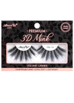 Catching Feelings Premium 3d Mink - 25mm false lashes in a cute black and peach packaging box.
