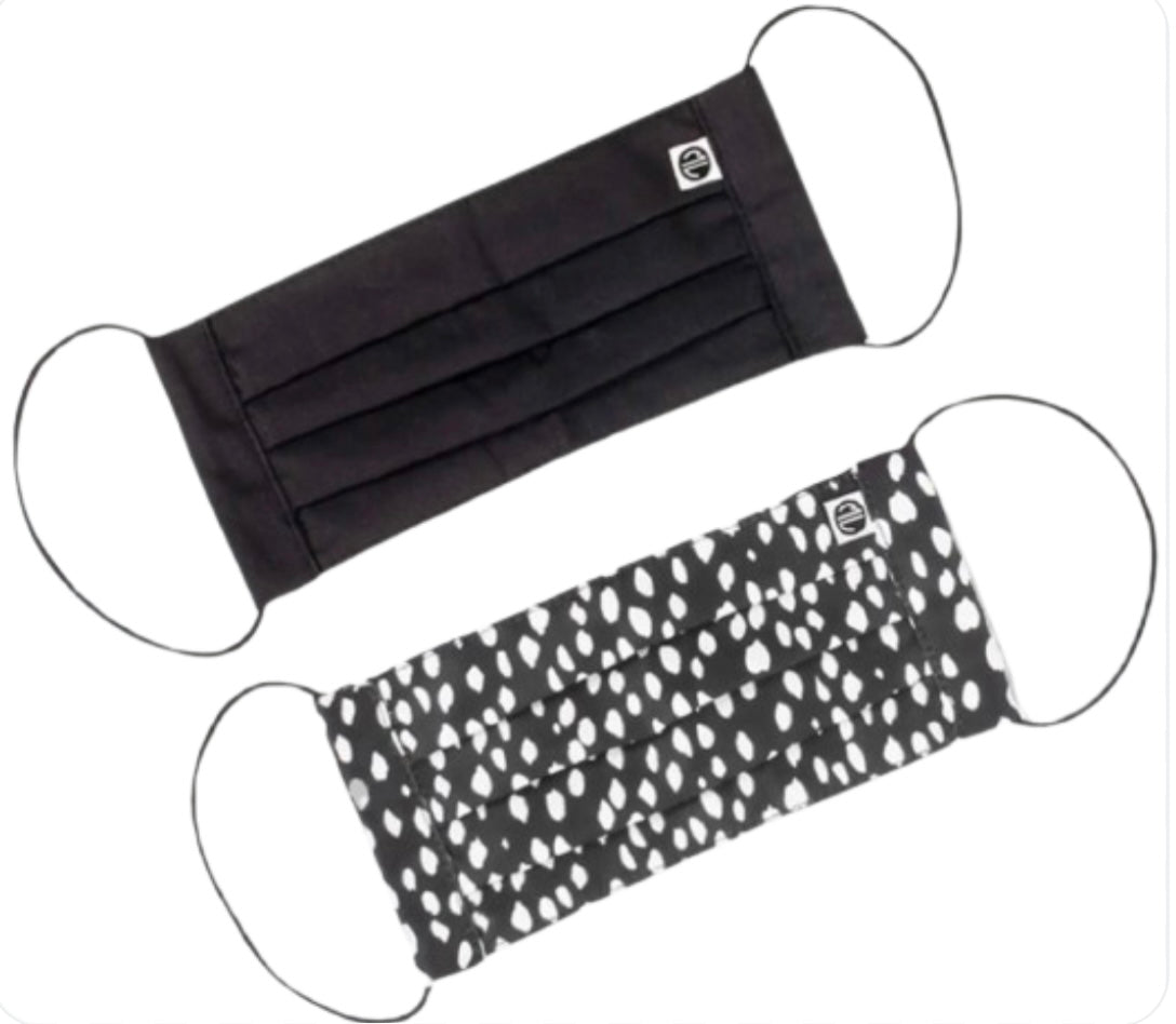 BLACK DOT FACE MASK DUO