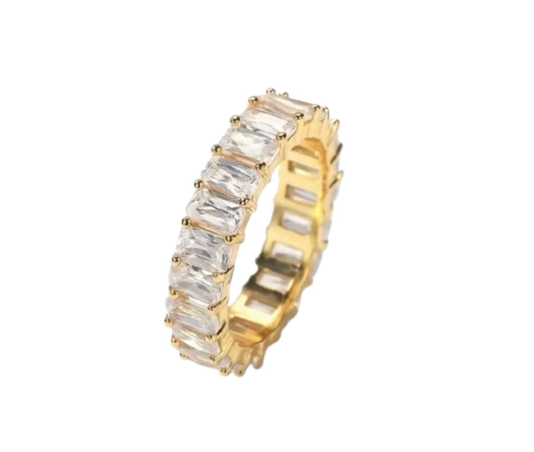 FOR ALL ETERNITY CUBIC ZIRCONIA RING iN GOLD