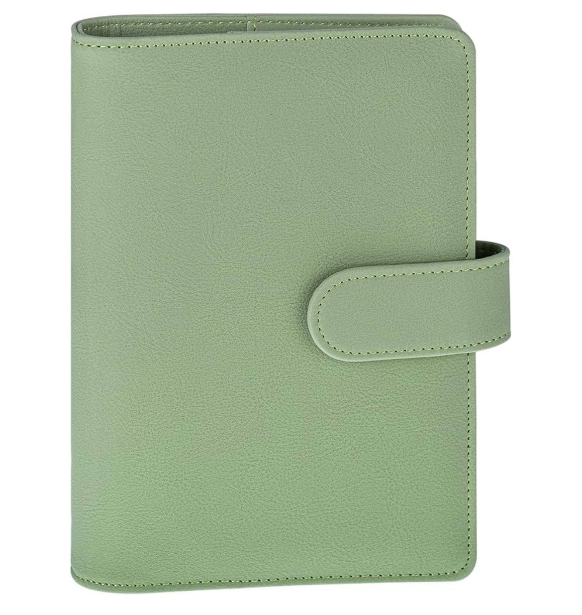 A6 PU LEATHER BUDGET BINDER - MATCHA GREEN