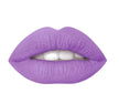 A woman lips wearing air matte liquid lipstick in the color of unicorn.