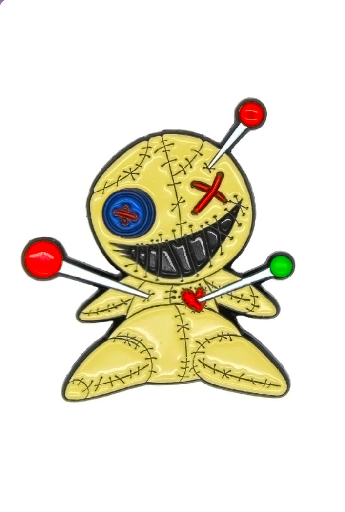 OUCHIE VOODOO DOLL ENAMEL PIN