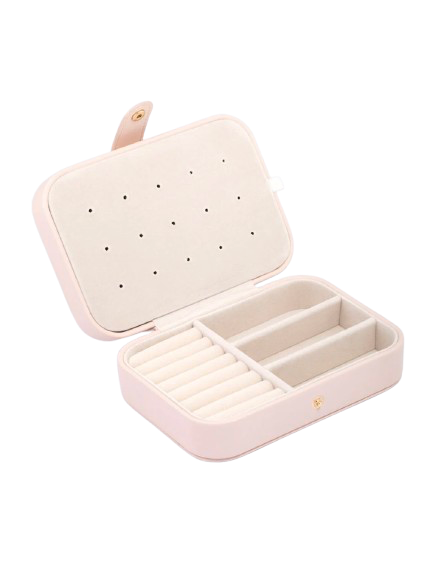 PRETTY LITTLE THINGS FAUX LEATHER BLUSH JEWELRY BOX