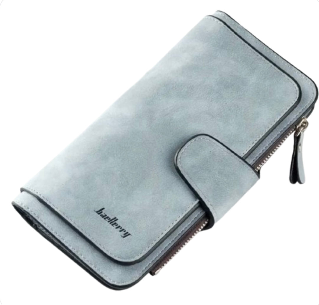 PINKDEER | LEATHER CLUTCH WALLET IN LIGHT BLUE