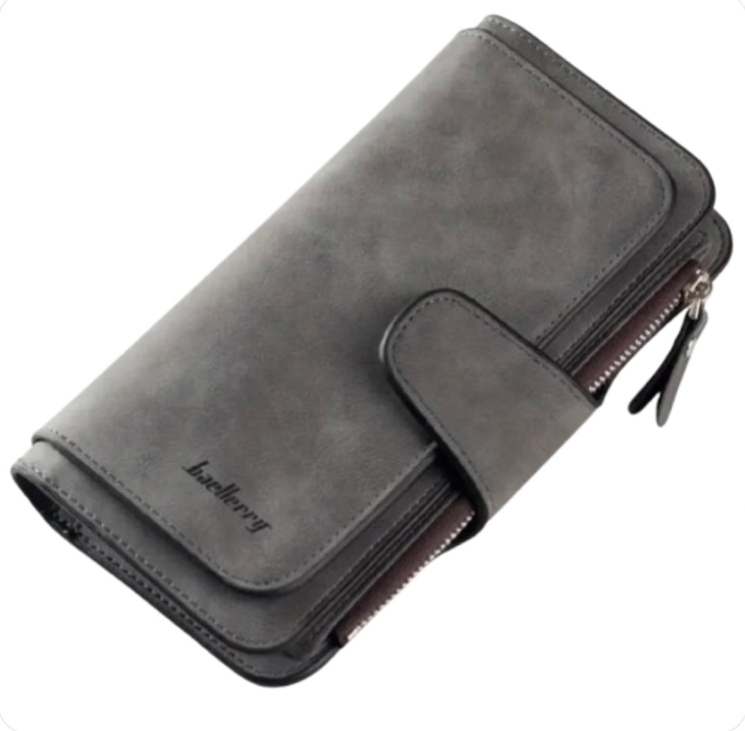 PINKDEER | LEATHER CLUTCH WALLET IN BLACK