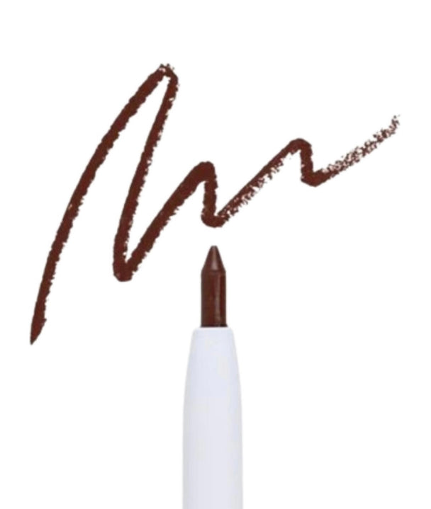 A Poppy and ivy gel eyeliner pencil in light brown.`
